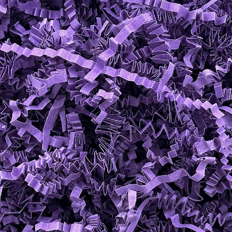 Corlcol 200g(7oz) Crinkle Paper Shredded Filler for Gift Baskets Gift Box Paper Shreds Decoration for Birthday, Weddings,Halloween, Christmas (Dark Purple) - Image 1